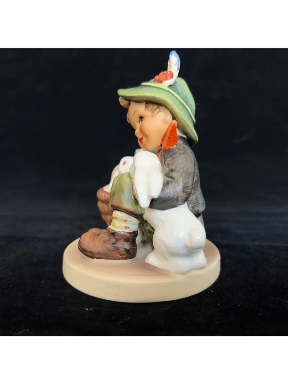 Vintage Goebel MI Hummel 58/0 Playmates Boy Rabbits TMK5 W Germany 4in Figurine